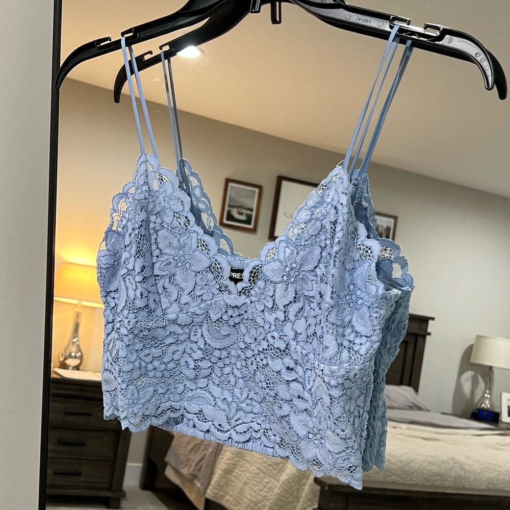 Express: Size Small, Blue Lace, Bralette